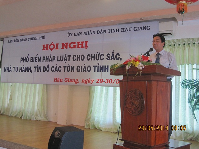 Hau Giang province: workshop held for dissemination of the law to dignitaries
